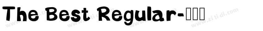 The Best Regular字体转换